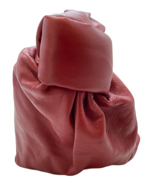 BOTTEGA VENETA（ボッテガベネタ）BOTTEGA VENETA (ボッテガベネタ) ダブルノットレザーワンショルダーバッグ レッドの古着・服飾アイテム