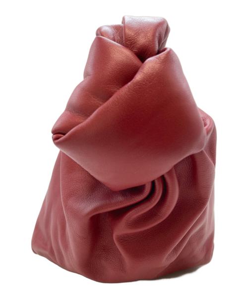 BOTTEGA VENETA（ボッテガベネタ）BOTTEGA VENETA (ボッテガベネタ) ダブルノットレザーワンショルダーバッグ レッドの古着・服飾アイテム