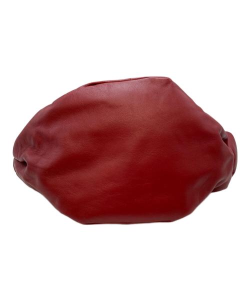 BOTTEGA VENETA（ボッテガベネタ）BOTTEGA VENETA (ボッテガベネタ) ダブルノットレザーワンショルダーバッグ レッドの古着・服飾アイテム