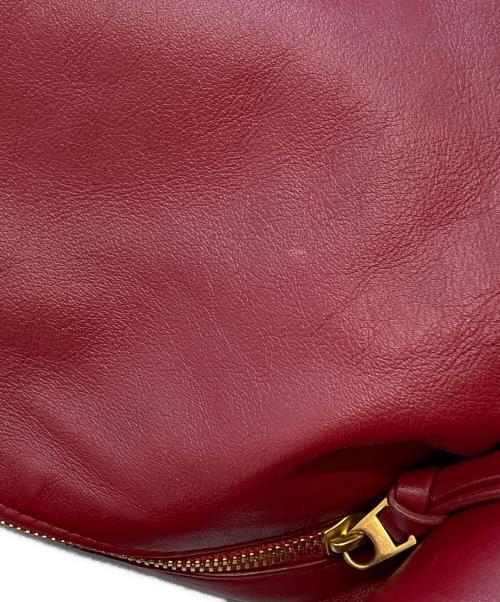 BOTTEGA VENETA（ボッテガベネタ）BOTTEGA VENETA (ボッテガベネタ) ダブルノットレザーワンショルダーバッグ レッドの古着・服飾アイテム