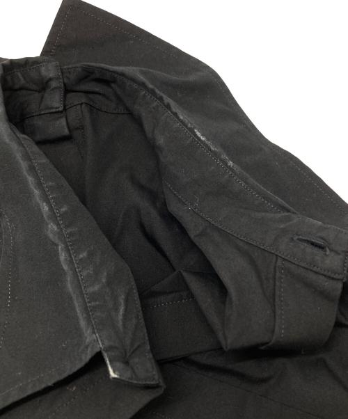 yohji yamamoto+noir（ヨウジヤマモトプリュスノアール）yohji yamamoto+noir (ヨウジヤマモトプリュスノアール) バックフロント比翼シャツ8/fly front shirt/concealed placket shirt ブラック サイズ:1の古着・服飾アイテム
