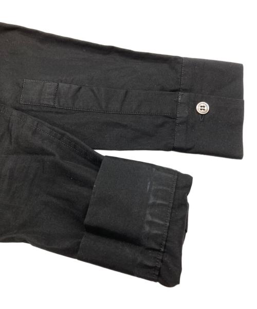 yohji yamamoto+noir（ヨウジヤマモトプリュスノアール）yohji yamamoto+noir (ヨウジヤマモトプリュスノアール) バックフロント比翼シャツ8/fly front shirt/concealed placket shirt ブラック サイズ:1の古着・服飾アイテム