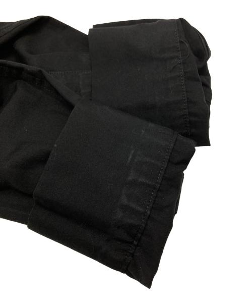 yohji yamamoto+noir（ヨウジヤマモトプリュスノアール）yohji yamamoto+noir (ヨウジヤマモトプリュスノアール) バックフロント比翼シャツ8/fly front shirt/concealed placket shirt ブラック サイズ:1の古着・服飾アイテム