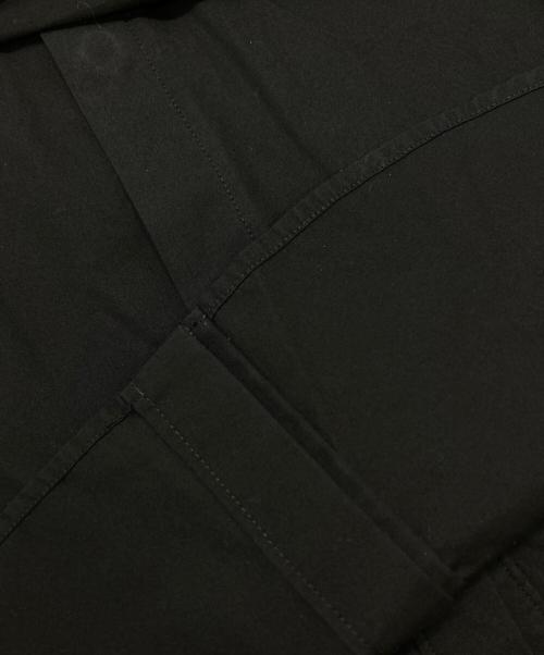 yohji yamamoto+noir（ヨウジヤマモトプリュスノアール）yohji yamamoto+noir (ヨウジヤマモトプリュスノアール) バックフロント比翼シャツ8/fly front shirt/concealed placket shirt ブラック サイズ:1の古着・服飾アイテム
