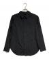 yohji yamamoto+noir（ヨウジヤマモトプリュスノアール）の古着「バックフロント比翼シャツ8/fly front shirt/concealed placket shirt」｜ブラック