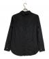 yohji yamamoto+noir (ヨウジヤマモトプリュスノアール) バックフロント比翼シャツ8/fly front shirt/concealed placket shirt ブラック サイズ:1：18000円