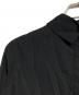 中古・古着 yohji yamamoto+noir (ヨウジヤマモトプリュスノアール) バックフロント比翼シャツ8/fly front shirt/concealed placket shirt ブラック サイズ:1：18000円