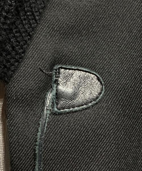 UNDERCOVER（アンダーカバー）UNDERCOVER (アンダーカバー) リブニットドッキングジャケット/Rib knit docking jacket ブラック サイズ:1の古着・服飾アイテム