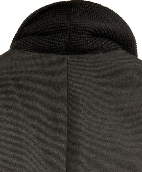 UNDERCOVER（アンダーカバー）UNDERCOVER (アンダーカバー) リブニットドッキングジャケット/Rib knit docking jacket ブラック サイズ:1の古着・服飾アイテム