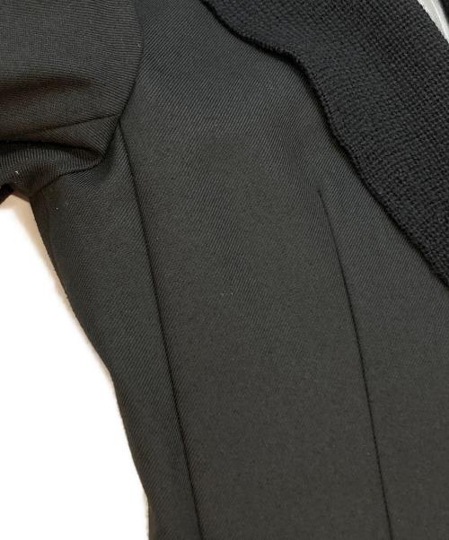 UNDERCOVER（アンダーカバー）UNDERCOVER (アンダーカバー) リブニットドッキングジャケット/Rib knit docking jacket ブラック サイズ:1の古着・服飾アイテム