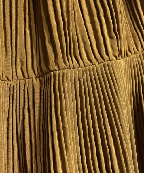 TOGA PULLA（トーガ プルラ）TOGA PULLA (トーガ プルラ) Polyester taffeta skirt/ポリエステルタフタスカート ブラウン×グリーン サイズ:36の古着・服飾アイテム