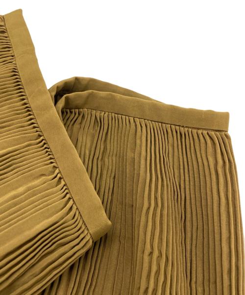 TOGA PULLA（トーガ プルラ）TOGA PULLA (トーガ プルラ) Polyester taffeta skirt/ポリエステルタフタスカート ブラウン×グリーン サイズ:36の古着・服飾アイテム