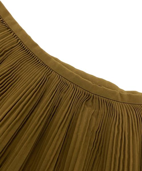 TOGA PULLA（トーガ プルラ）TOGA PULLA (トーガ プルラ) Polyester taffeta skirt/ポリエステルタフタスカート ブラウン×グリーン サイズ:36の古着・服飾アイテム