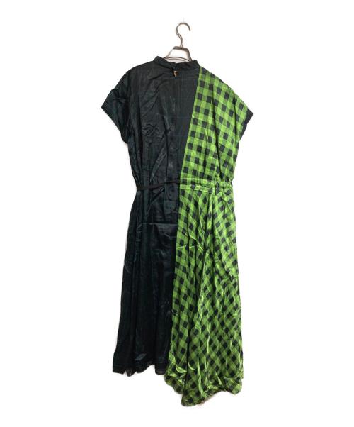 TOGA PULLA（トーガ プルラ）TOGA PULLA (トーガ プルラ) CHECK PRINT DRESS/チェックプリントドレス グリーン サイズ:36の古着・服飾アイテム