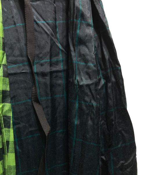 TOGA PULLA（トーガ プルラ）TOGA PULLA (トーガ プルラ) CHECK PRINT DRESS/チェックプリントドレス グリーン サイズ:36の古着・服飾アイテム