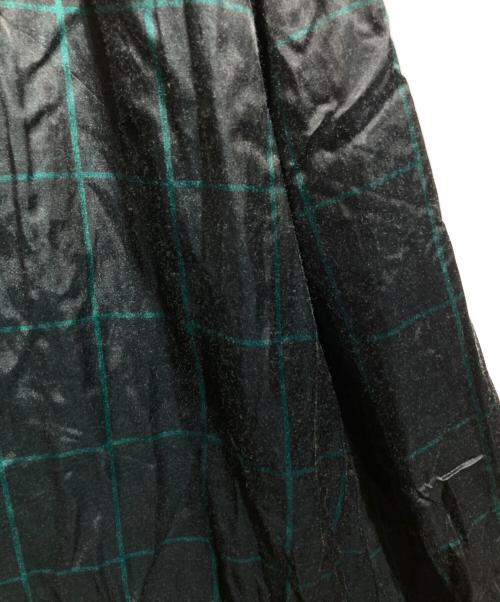 TOGA PULLA（トーガ プルラ）TOGA PULLA (トーガ プルラ) CHECK PRINT DRESS/チェックプリントドレス グリーン サイズ:36の古着・服飾アイテム