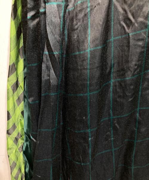 TOGA PULLA（トーガ プルラ）TOGA PULLA (トーガ プルラ) CHECK PRINT DRESS/チェックプリントドレス グリーン サイズ:36の古着・服飾アイテム