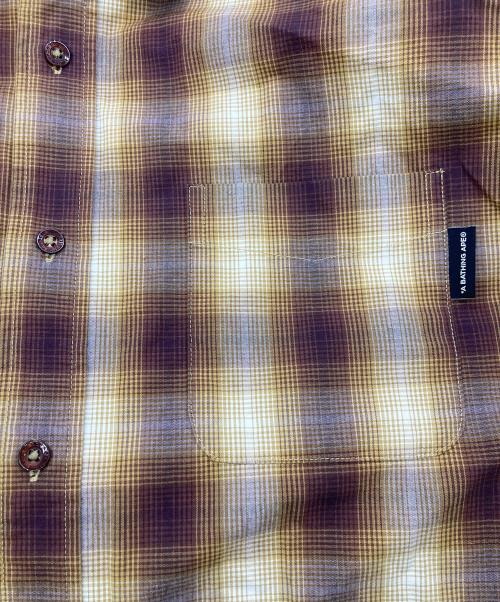 A BATHING APE（ア ベイシング エイプ）A BATHING APE (ア ベイシング エイプ) 長袖シャツ ブラウン サイズ:XLの古着・服飾アイテム