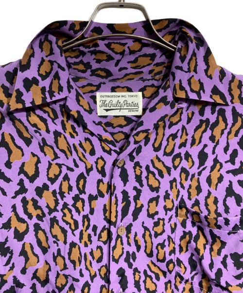 WACKO MARIA（ワコマリア）WACKO MARIA (ワコマリア) HAWAIIAN SHIRT LEOPARD/ハワイアンシャツレオパード パープル サイズ:Mの古着・服飾アイテム