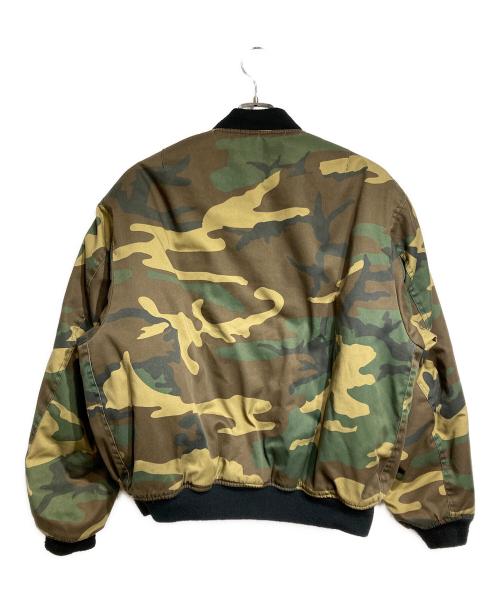 fostex garments（フォステックスガーメンツ）fostex garments (フォステックスガーメンツ) カモフラボンバージャケット/camouflage bomber jacket グリーン サイズ:Lの古着・服飾アイテム