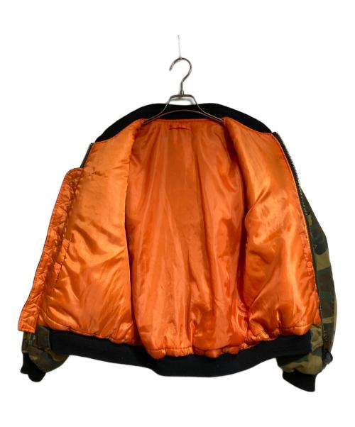 fostex garments（フォステックスガーメンツ）fostex garments (フォステックスガーメンツ) カモフラボンバージャケット/camouflage bomber jacket グリーン サイズ:Lの古着・服飾アイテム