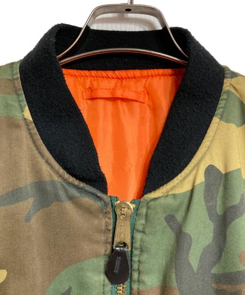 fostex garments（フォステックスガーメンツ）fostex garments (フォステックスガーメンツ) カモフラボンバージャケット/camouflage bomber jacket グリーン サイズ:Lの古着・服飾アイテム