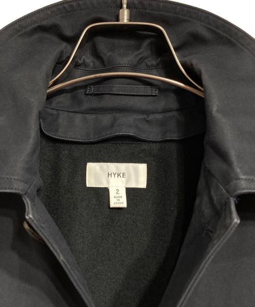 HYKE（ハイク）HYKE (ハイク) ステンカラーコート ブラック サイズ:2の古着・服飾アイテム
