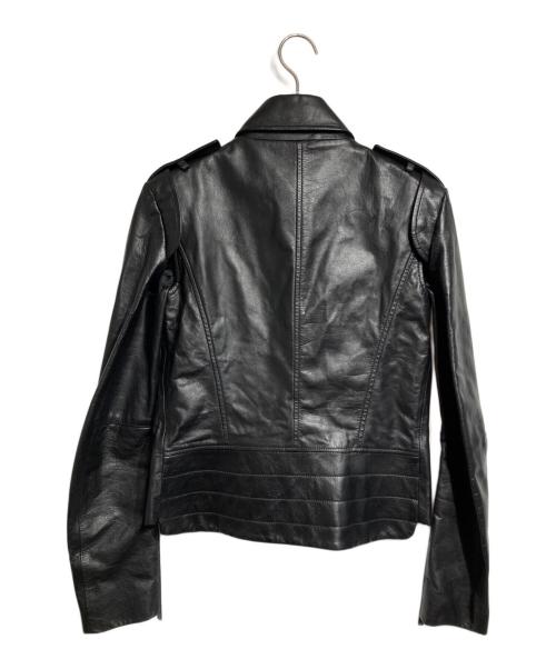 Maison Margiela（メゾンマルジェラ）Maison Margiela (メゾンマルジェラ) 2WAYレザーライダースジャケット/2-way leather rider's jacket ブラック サイズ:40の古着・服飾アイテム