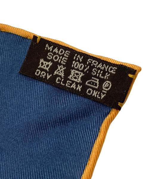 HERMES（エルメス）HERMES (エルメス) カレ70/THE NATURE OF MEN/シルクスカーフ ネイビーの古着・服飾アイテム