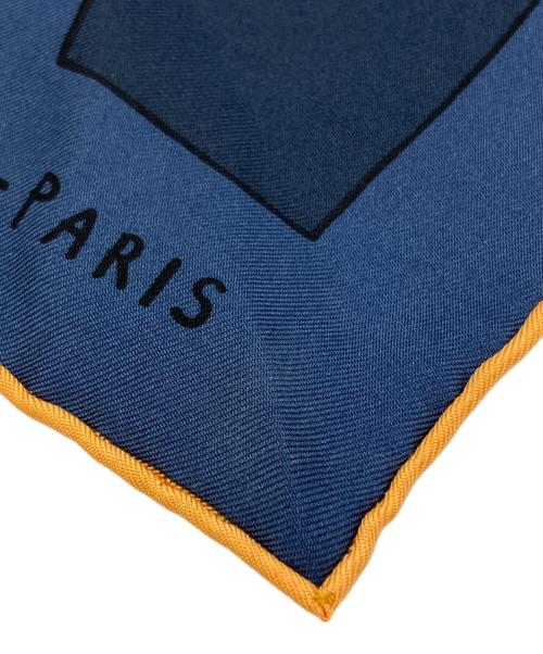 HERMES（エルメス）HERMES (エルメス) カレ70/THE NATURE OF MEN/シルクスカーフ ネイビーの古着・服飾アイテム