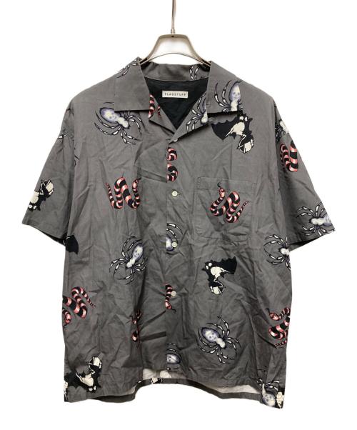 flagstuff（フラグスタフ）FLAGSTUFF (フラグスタフ) TATTOO S/S SHIRTS グレー サイズ:SIZE Lの古着・服飾アイテム