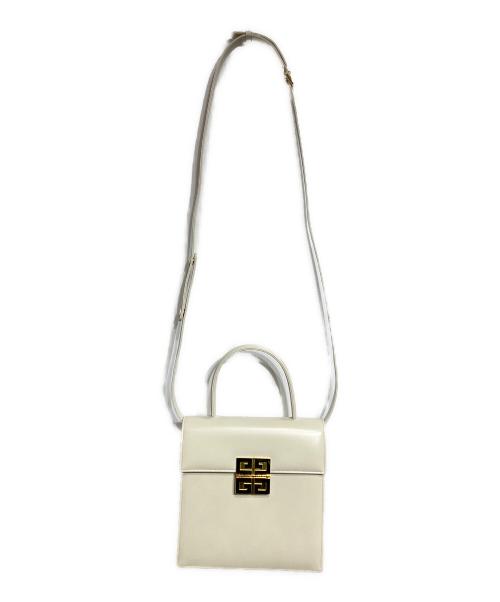 GIVENCHY（ジバンシィ）GIVENCHY (ジバンシィ) 4Gロゴ2WAYハンドバッグ ホワイトの古着・服飾アイテム