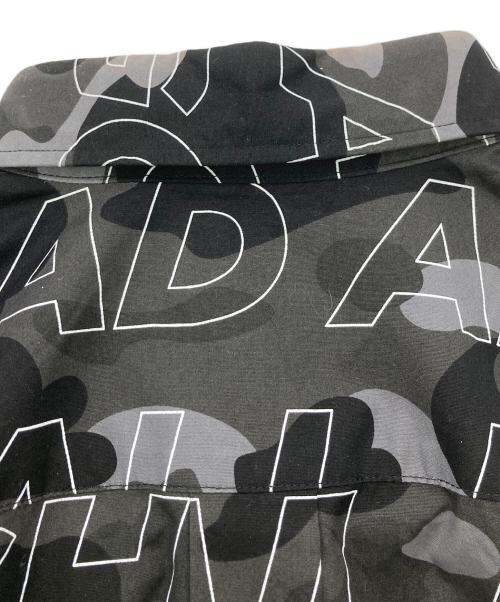 A BATHING APE（ア ベイシング エイプ）A BATHING APE (ア ベイシング エイプ) ロゴカモフラシャツ ブラック サイズ:Mの古着・服飾アイテム