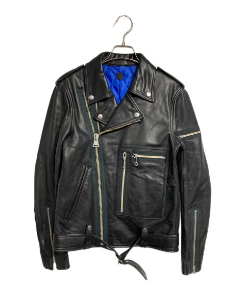 KROWN（クラウン）KROWN (クラウン) レザーダブルライダースジャケット ブラック サイズ:ーの古着・服飾アイテム