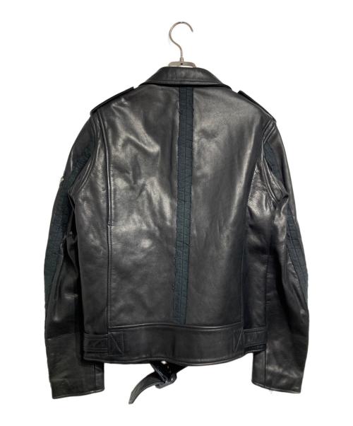 KROWN（クラウン）KROWN (クラウン) レザーダブルライダースジャケット ブラック サイズ:ーの古着・服飾アイテム