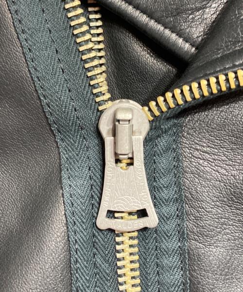 KROWN（クラウン）KROWN (クラウン) レザーダブルライダースジャケット ブラック サイズ:ーの古着・服飾アイテム