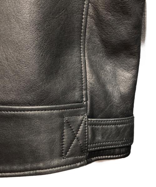 KROWN（クラウン）KROWN (クラウン) レザーダブルライダースジャケット ブラック サイズ:ーの古着・服飾アイテム