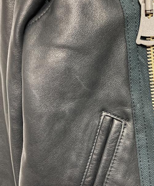 KROWN（クラウン）KROWN (クラウン) レザーダブルライダースジャケット ブラック サイズ:ーの古着・服飾アイテム