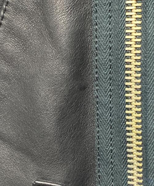 KROWN（クラウン）KROWN (クラウン) レザーダブルライダースジャケット ブラック サイズ:ーの古着・服飾アイテム