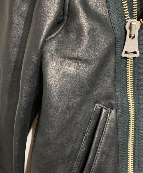 KROWN（クラウン）KROWN (クラウン) レザーダブルライダースジャケット ブラック サイズ:ーの古着・服飾アイテム