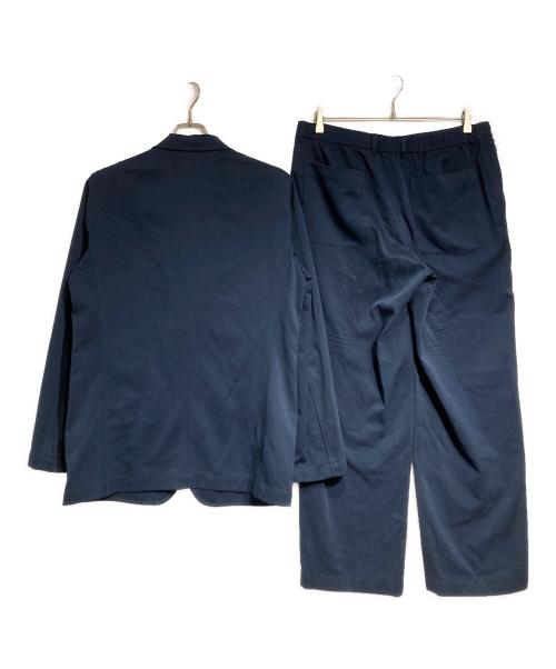 MAISON et VOYAGE（メゾンエボヤージュ）MAISON et VOYAGE (メゾンエボヤージュ) シルクスキンセットアップスーツ/Silk Skin Set-Up Suit ネイビー サイズ:48の古着・服飾アイテム