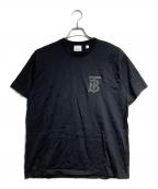 BURBERRYバーバリー）の古着「TBモノグラムTシャツ/ TB Monogram T-shirt」｜ブラック