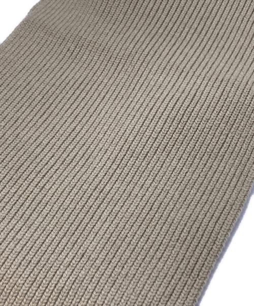 BURBERRY LONDON（バーバリーロンドン）BURBERRY LONDON (バーバリーロンドン) 畔編みカシミヤニットストール/ロゴ刺繍 ベージュの古着・服飾アイテム