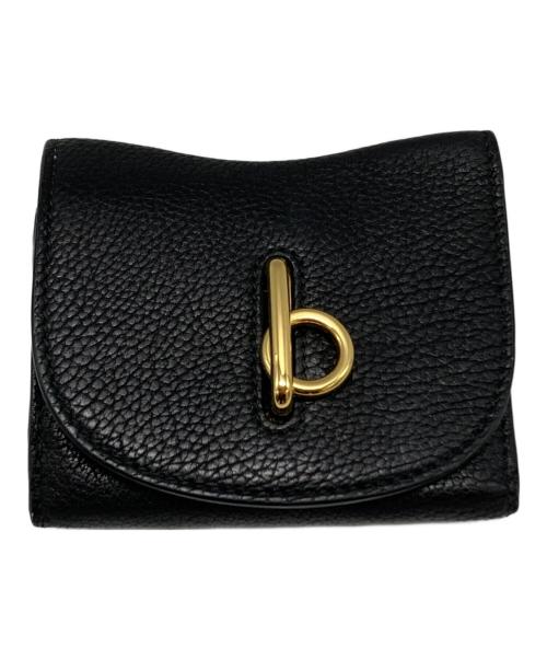 BURBERRY（バーバリー）BURBERRY (バーバリー) ロッキングホースコンパクトウォレット/Rocking Horse Compact Wallet ブラック×グリーンの古着・服飾アイテム