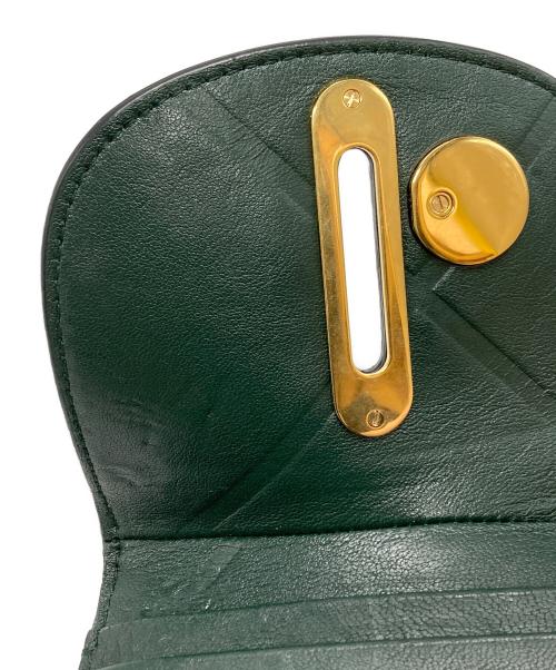 BURBERRY（バーバリー）BURBERRY (バーバリー) ロッキングホースコンパクトウォレット/Rocking Horse Compact Wallet ブラック×グリーンの古着・服飾アイテム