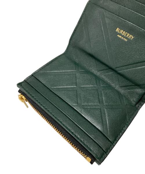 BURBERRY（バーバリー）BURBERRY (バーバリー) ロッキングホースコンパクトウォレット/Rocking Horse Compact Wallet ブラック×グリーンの古着・服飾アイテム