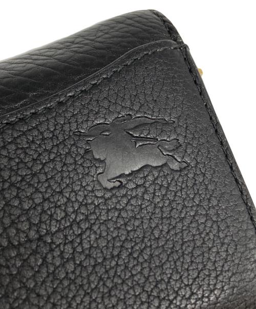 BURBERRY（バーバリー）BURBERRY (バーバリー) ロッキングホースコンパクトウォレット/Rocking Horse Compact Wallet ブラック×グリーンの古着・服飾アイテム