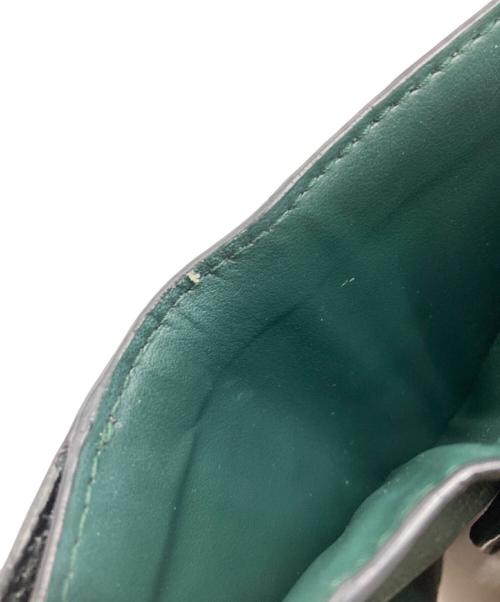 BURBERRY（バーバリー）BURBERRY (バーバリー) ロッキングホースコンパクトウォレット/Rocking Horse Compact Wallet ブラック×グリーンの古着・服飾アイテム