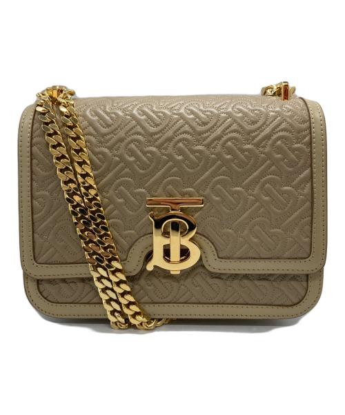 BURBERRY（バーバリー）BURBERRY (バーバリー) TBモノグラムキルティングチェーンバッグ ベージュの古着・服飾アイテム