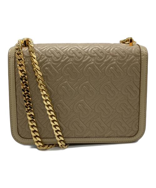 BURBERRY（バーバリー）BURBERRY (バーバリー) TBモノグラムキルティングチェーンバッグ ベージュの古着・服飾アイテム